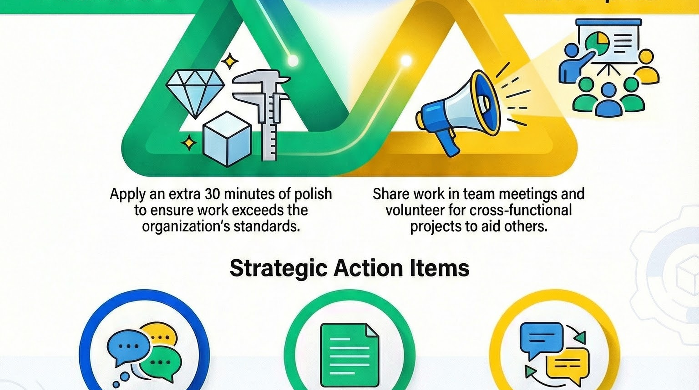 Infographic for “Master Your Narrative: How to Build an Unshakeable Professional Reputation in Your First 90 Days”: visual summary of first 90 days new job (landscape layout, GHFE course).
